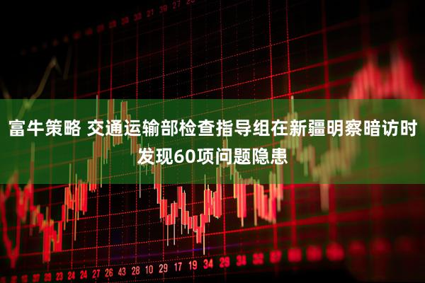 富牛策略 交通运输部检查指导组在新疆明察暗访时发现60项问题隐患